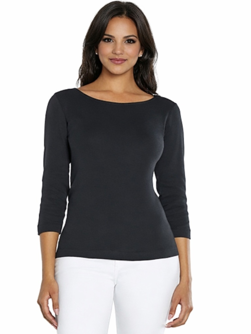 Three Dots Boat Neck Tee Size XL NWT/